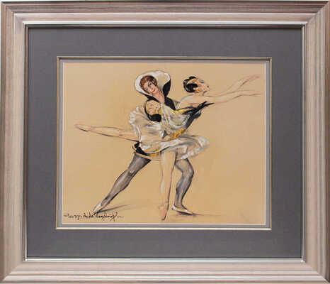 Пожедаев Георгий Анатольевич. Танцоры балета. Эскиз костюмов для постановки  